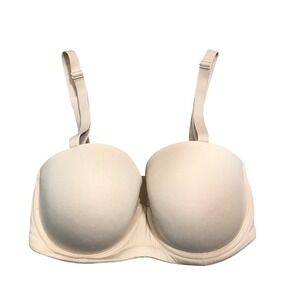 Wacoal Red Carpet Convertible Strapless Bra 32DDD Beige Underwire Adjustable